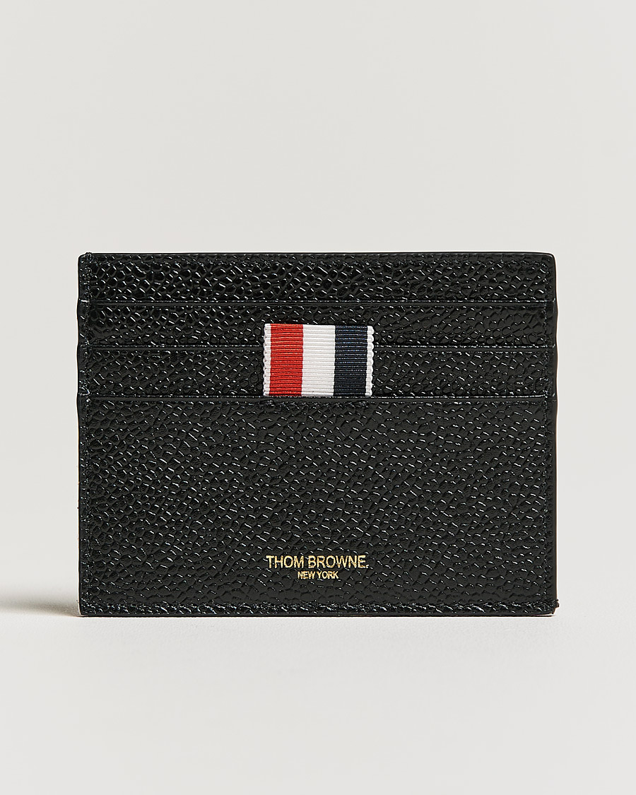 Herren | Thom Browne Double Sided Card Holder Black | Thom Browne | Double Sided Card Holder Black