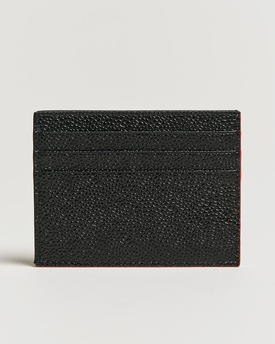 Herren | Thom Browne Double Sided Card Holder Black | Thom Browne | Double Sided Card Holder Black