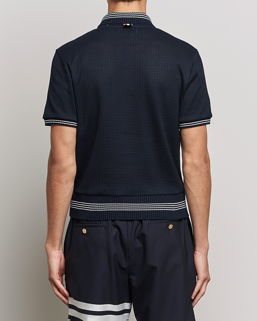 Herren | Poloshirts | Thom Browne | Rib Cuff Polo Navy