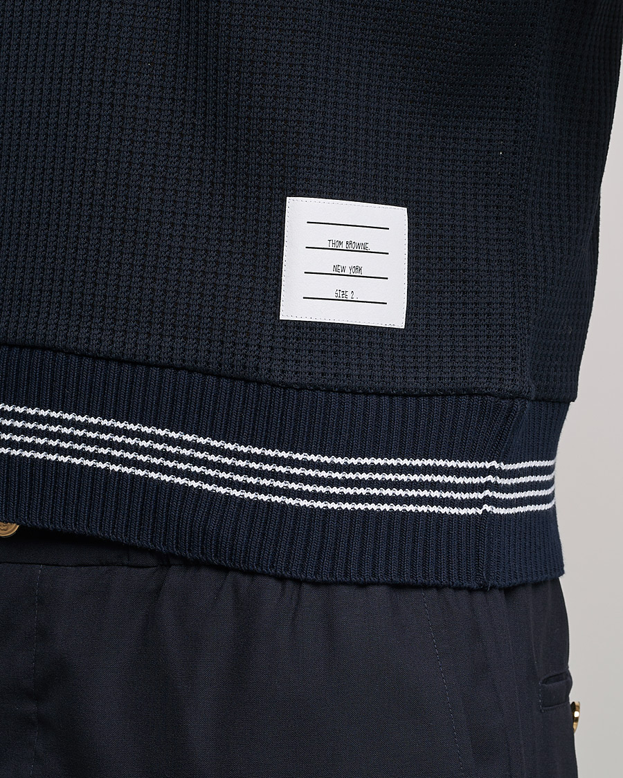Herren | Poloshirts | Thom Browne | Rib Cuff Polo Navy