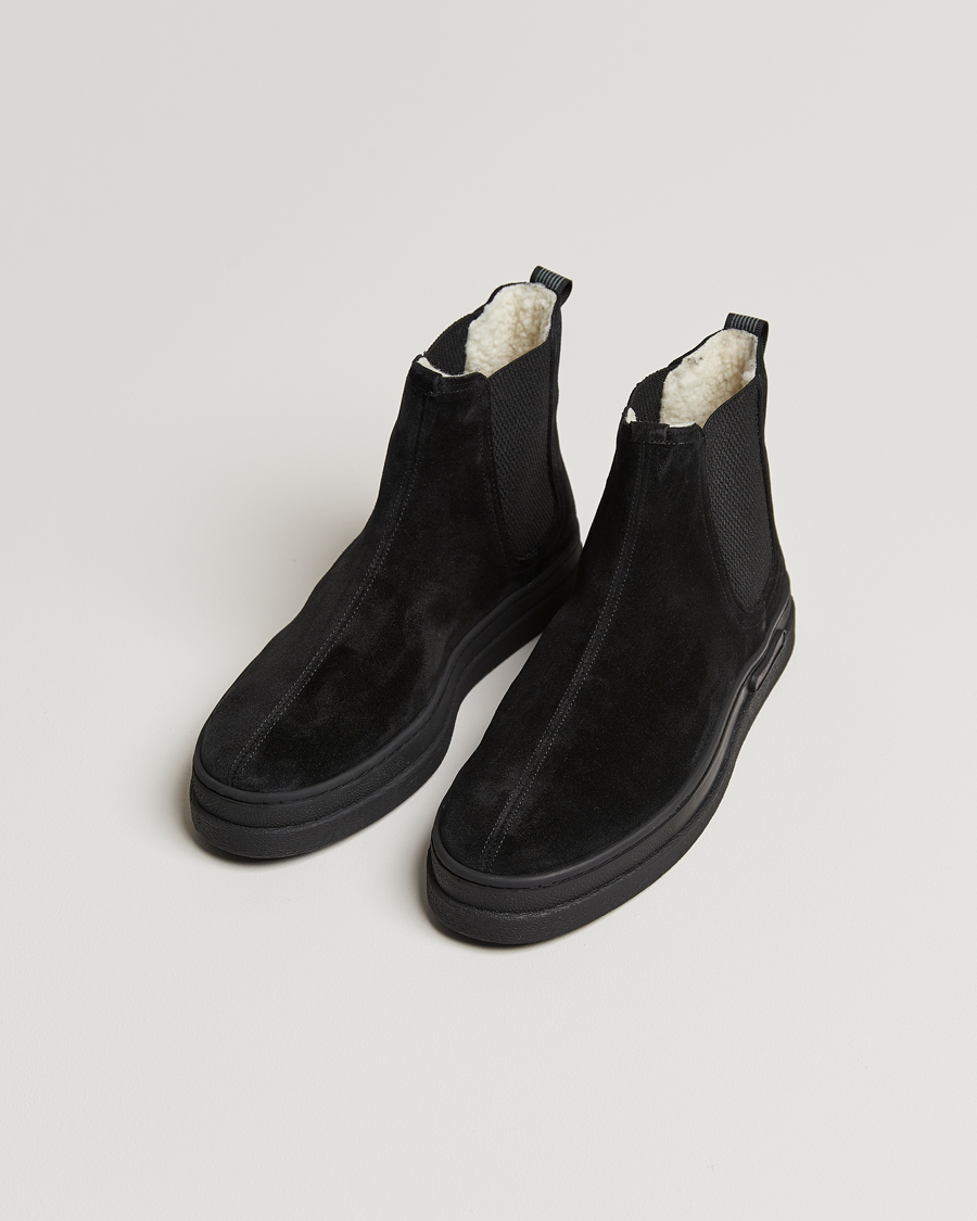 Herren | GANT Cloyd Shearling Chelsea Boot Black Suede | GANT | Cloyd Shearling Chelsea Boot Black Suede