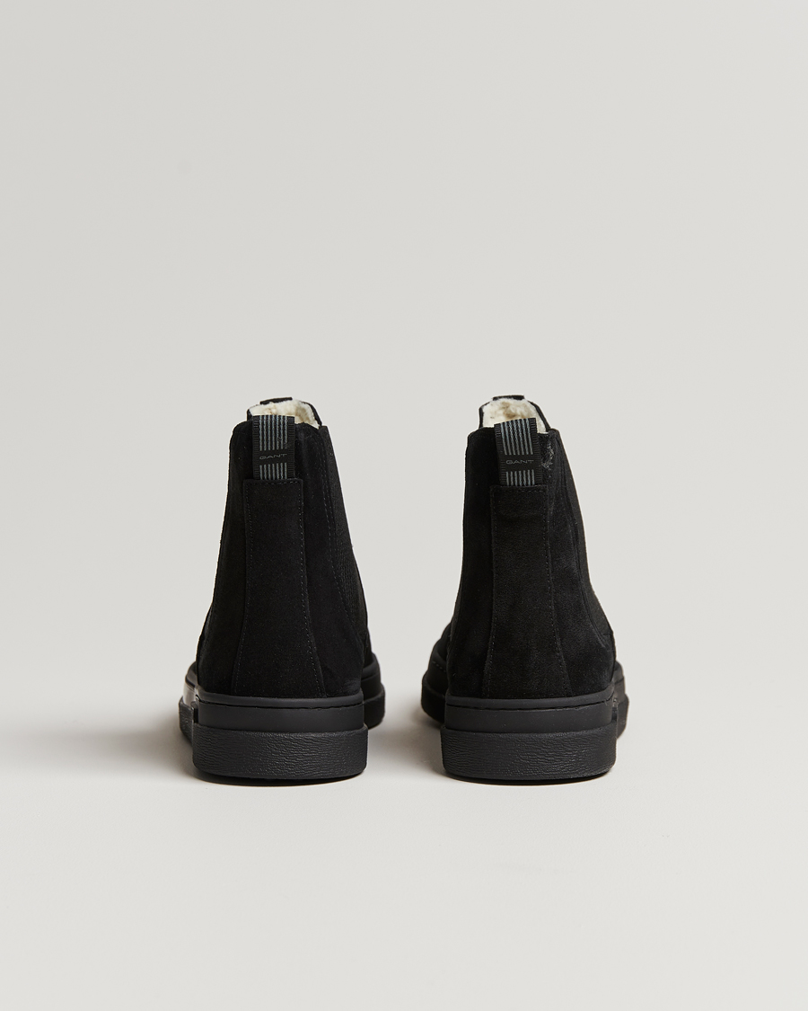 Herren | GANT Cloyd Shearling Chelsea Boot Black Suede | GANT | Cloyd Shearling Chelsea Boot Black Suede