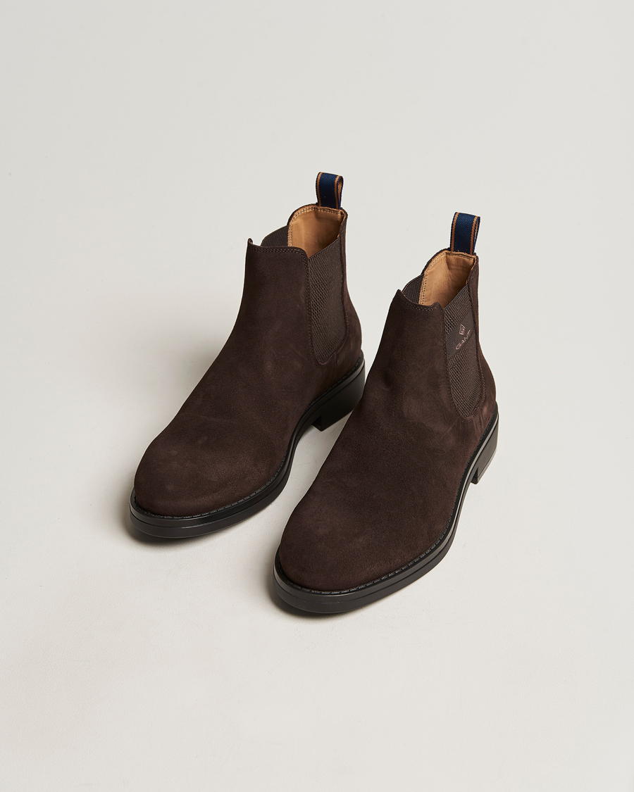 Herren | GANT Brookly Suede Chelsea Boot Dark Brown | GANT | Brookly Suede Chelsea Boot Dark Brown