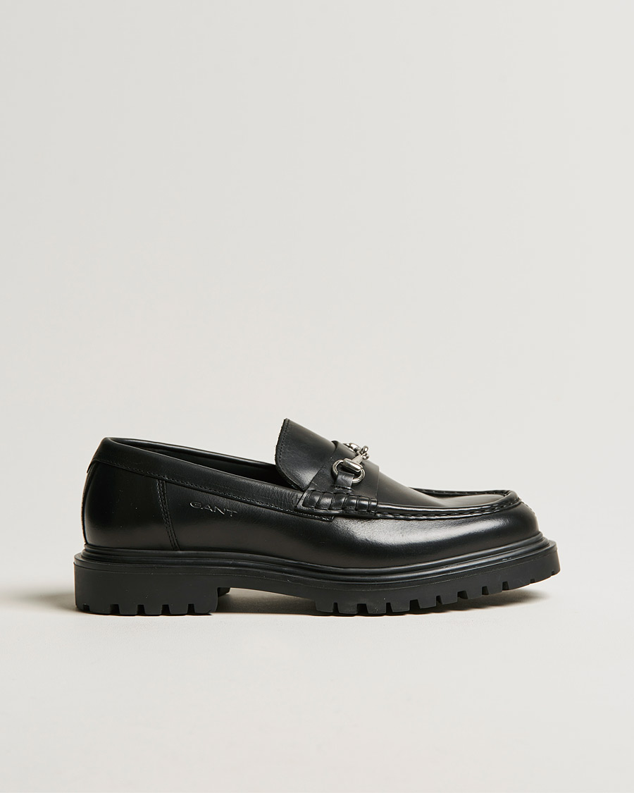 Herren | GANT Jackmote Leather Horsebit Loafer Black | GANT | Jackmote Leather Horsebit Loafer Black