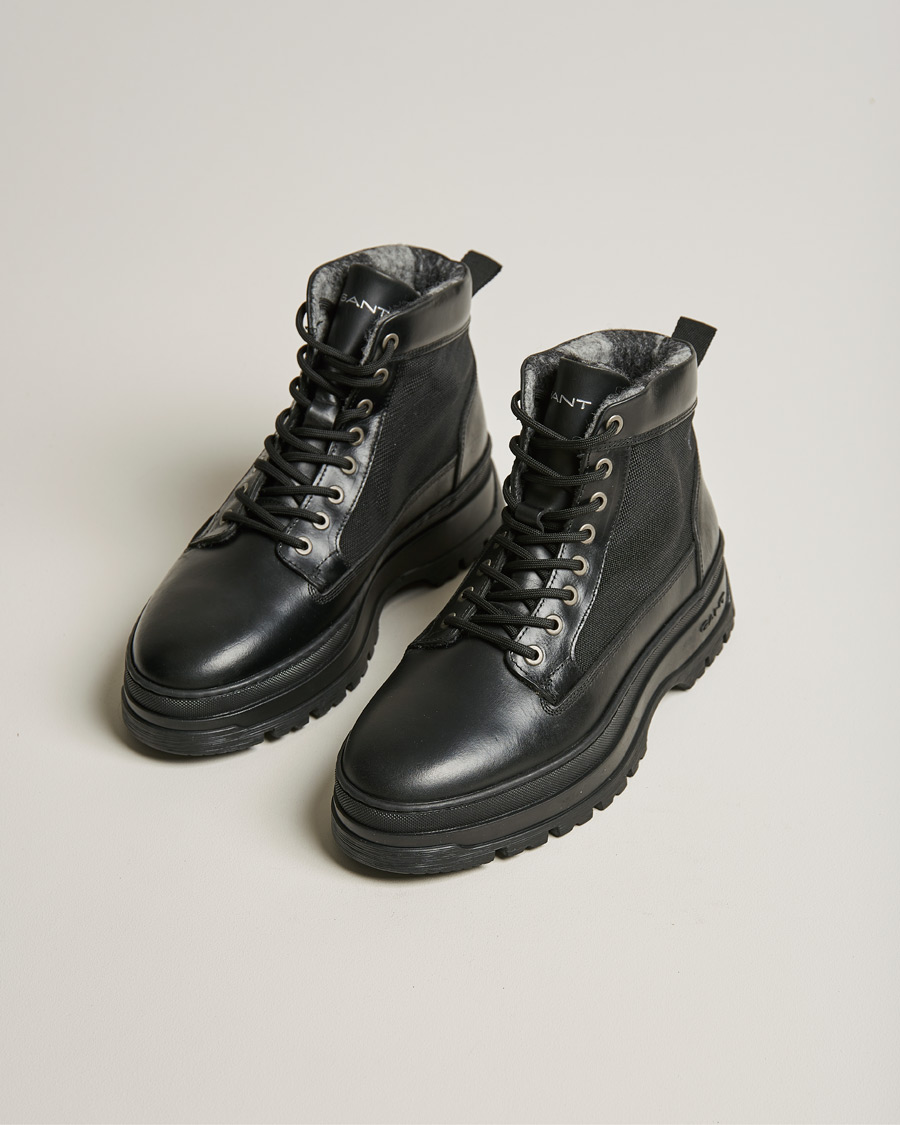 Herren | GANT St Grip Mid Lace Boot Black | GANT | St Grip Mid Lace Boot Black