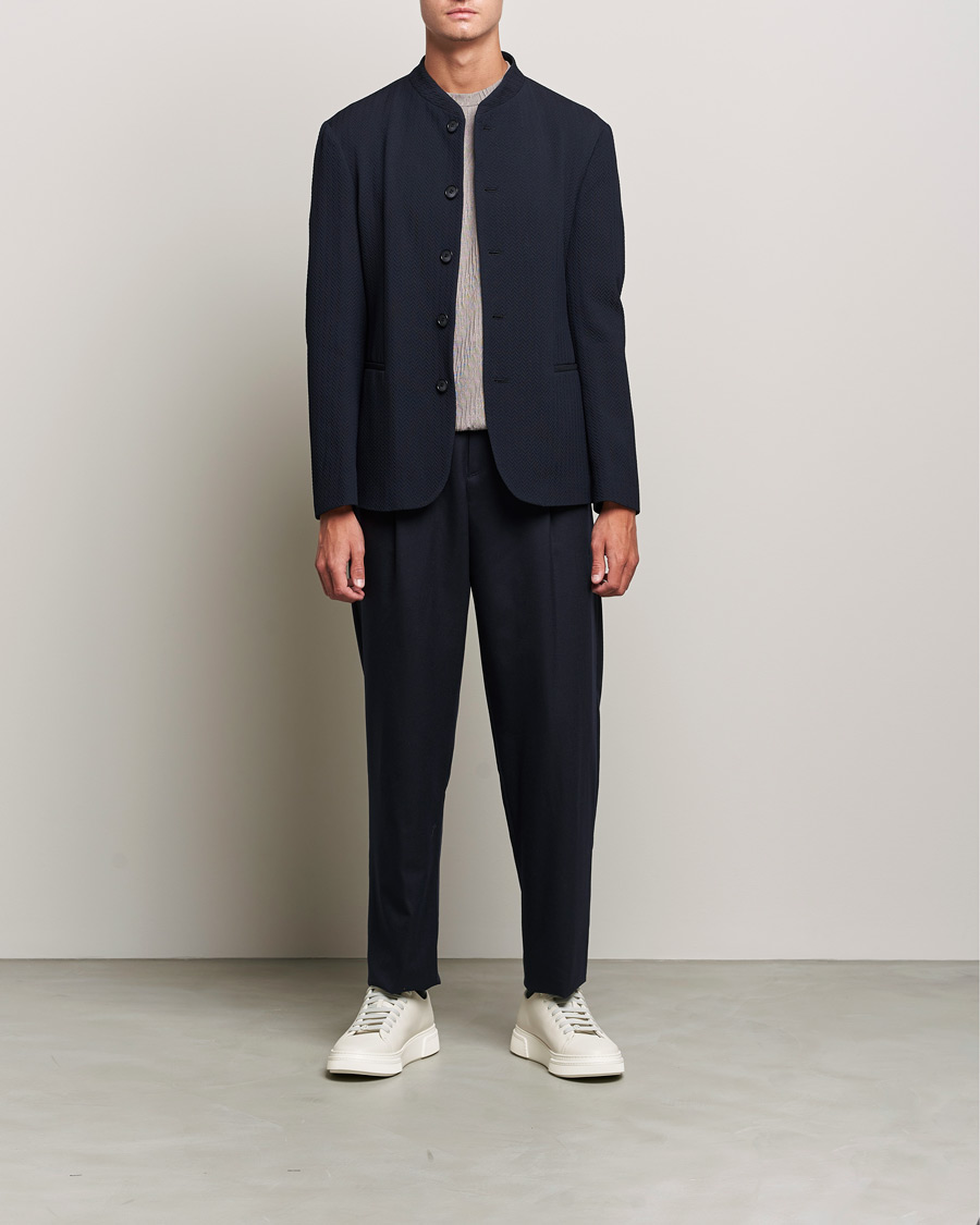 Herren | Sakkos | Giorgio Armani | Chevron Guru Blazer Navy