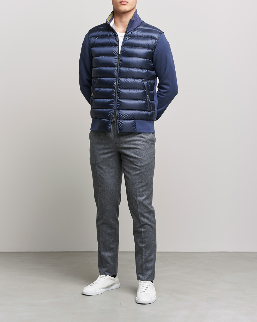 Herren | Jacken | Herno | Jersey Hybrid Jacket Navy
