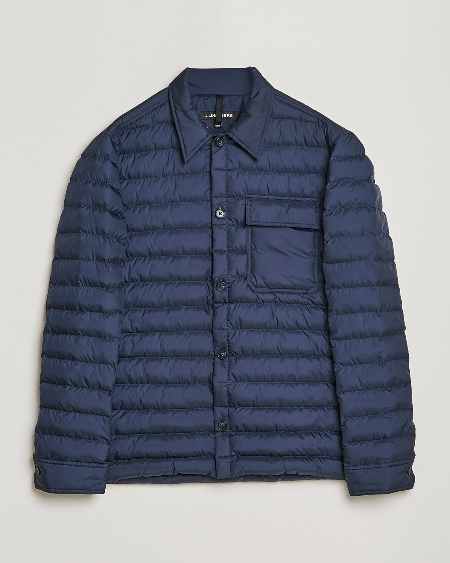Herren | Hemden | J.Lindeberg | Gorman Quilted Overshirt Navy