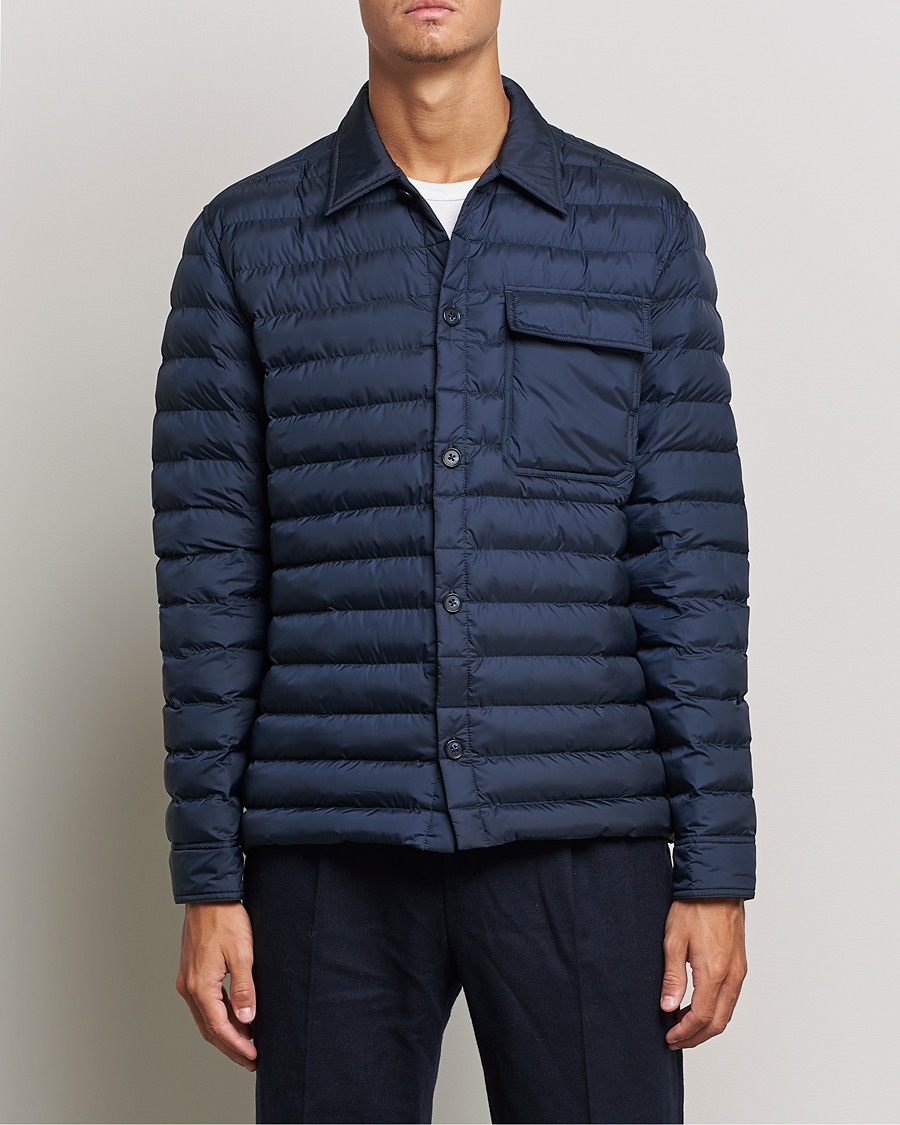 Herren | Hemden | J.Lindeberg | Gorman Quilted Overshirt Navy
