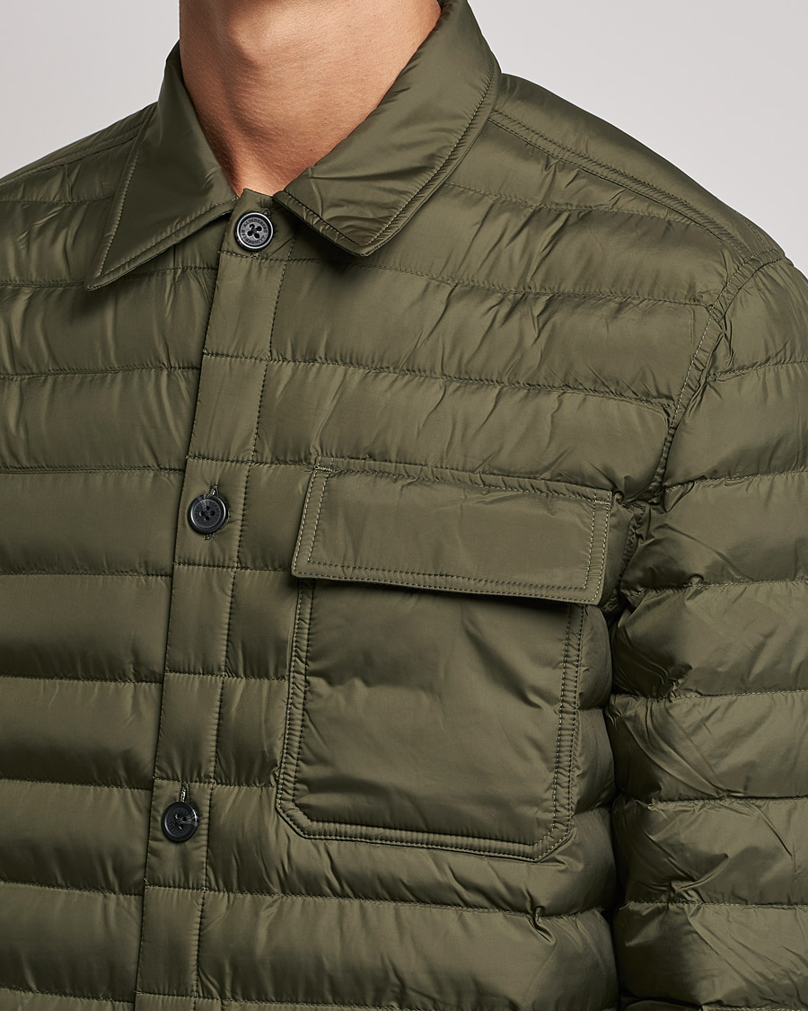 Herren | Hemden | J.Lindeberg | Gorman Quilted Overshirt Forest Green