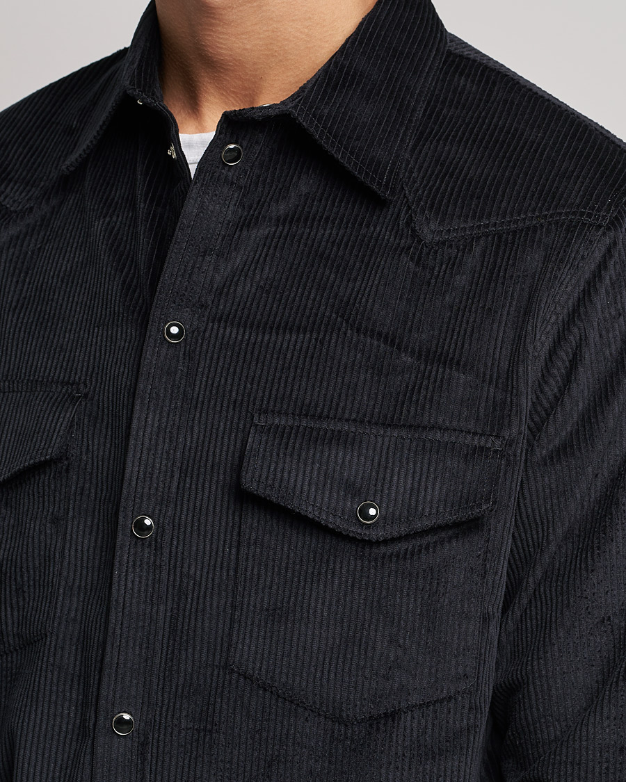 Herren | Hemden | J.Lindeberg | Tarp Cord Western Overshirt Black
