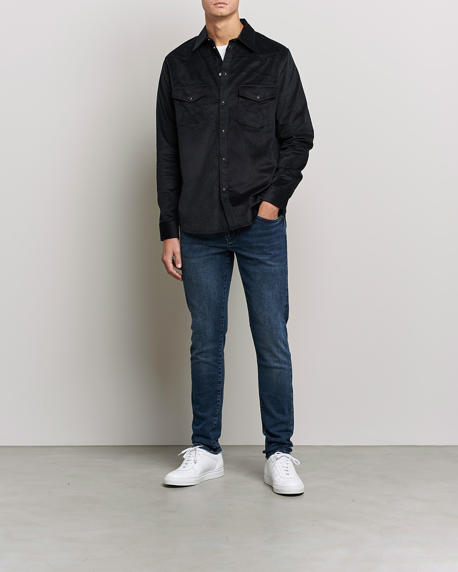 Herren | Jeans | J.Lindeberg | Jay Active Jeans Blue Black