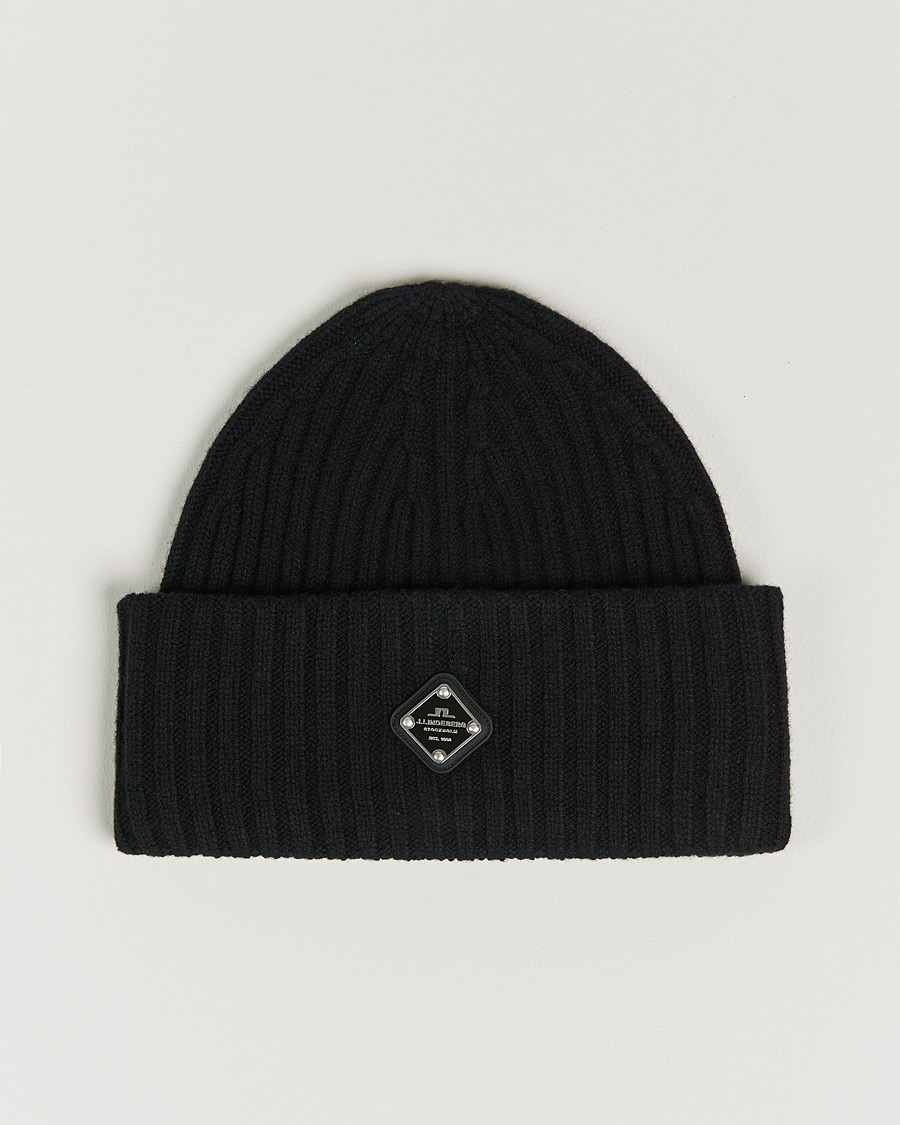 Herren | J.Lindeberg Jive Wool Beanie Black | J.Lindeberg | Jive Wool Beanie Black