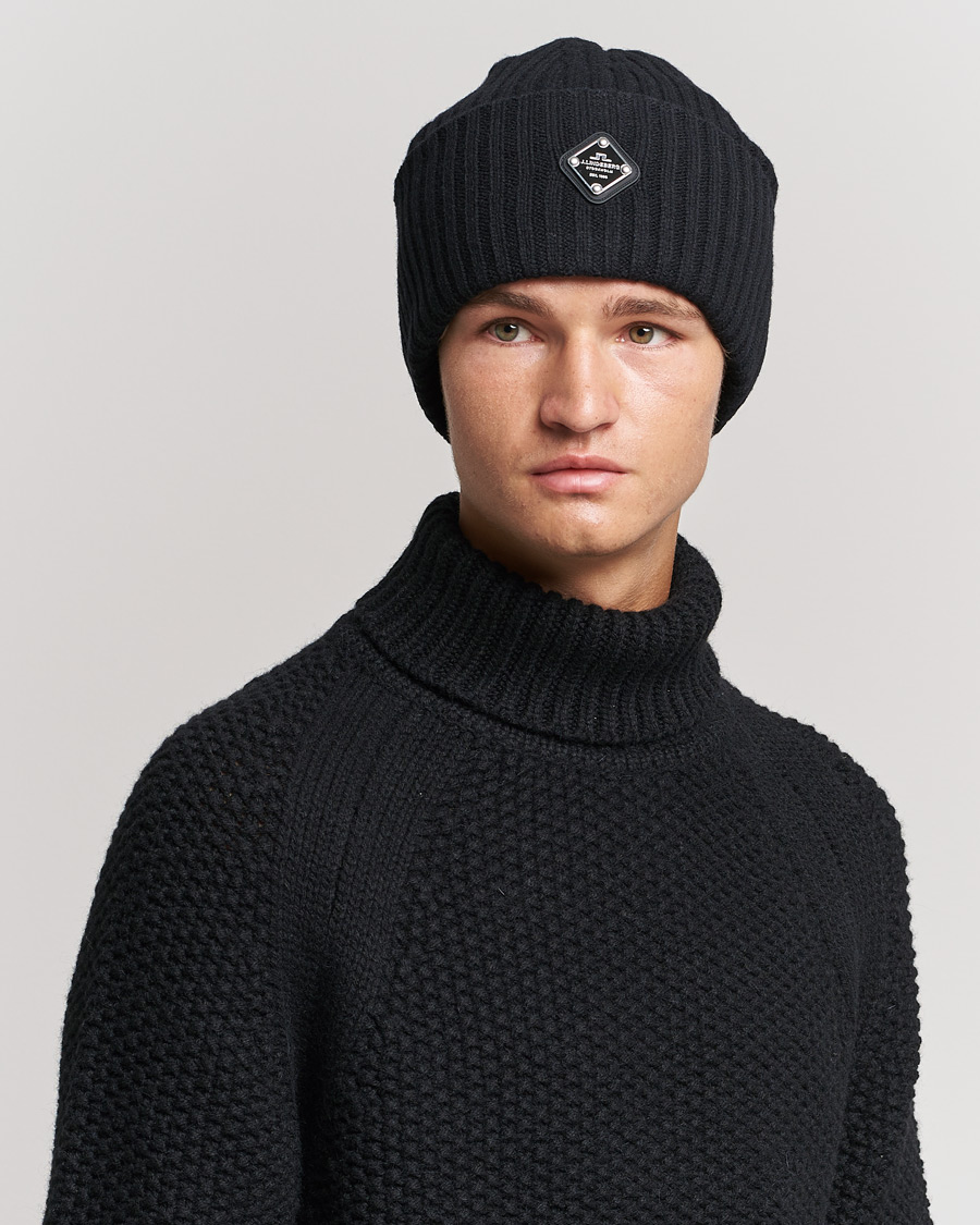 Herren | J.Lindeberg Jive Wool Beanie Black | J.Lindeberg | Jive Wool Beanie Black