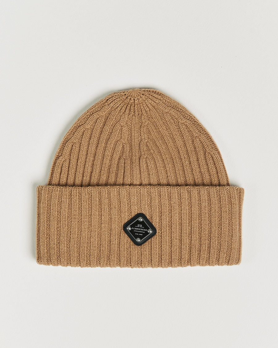Herren | J.Lindeberg Jive Wool Beanie Tiger Brown | J.Lindeberg | Jive Wool Beanie Tiger Brown