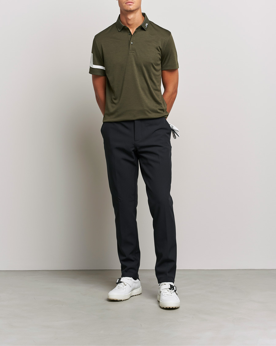 Herren | Poloshirts | J.Lindeberg | Heath Regular Fit Polo Forest Melange