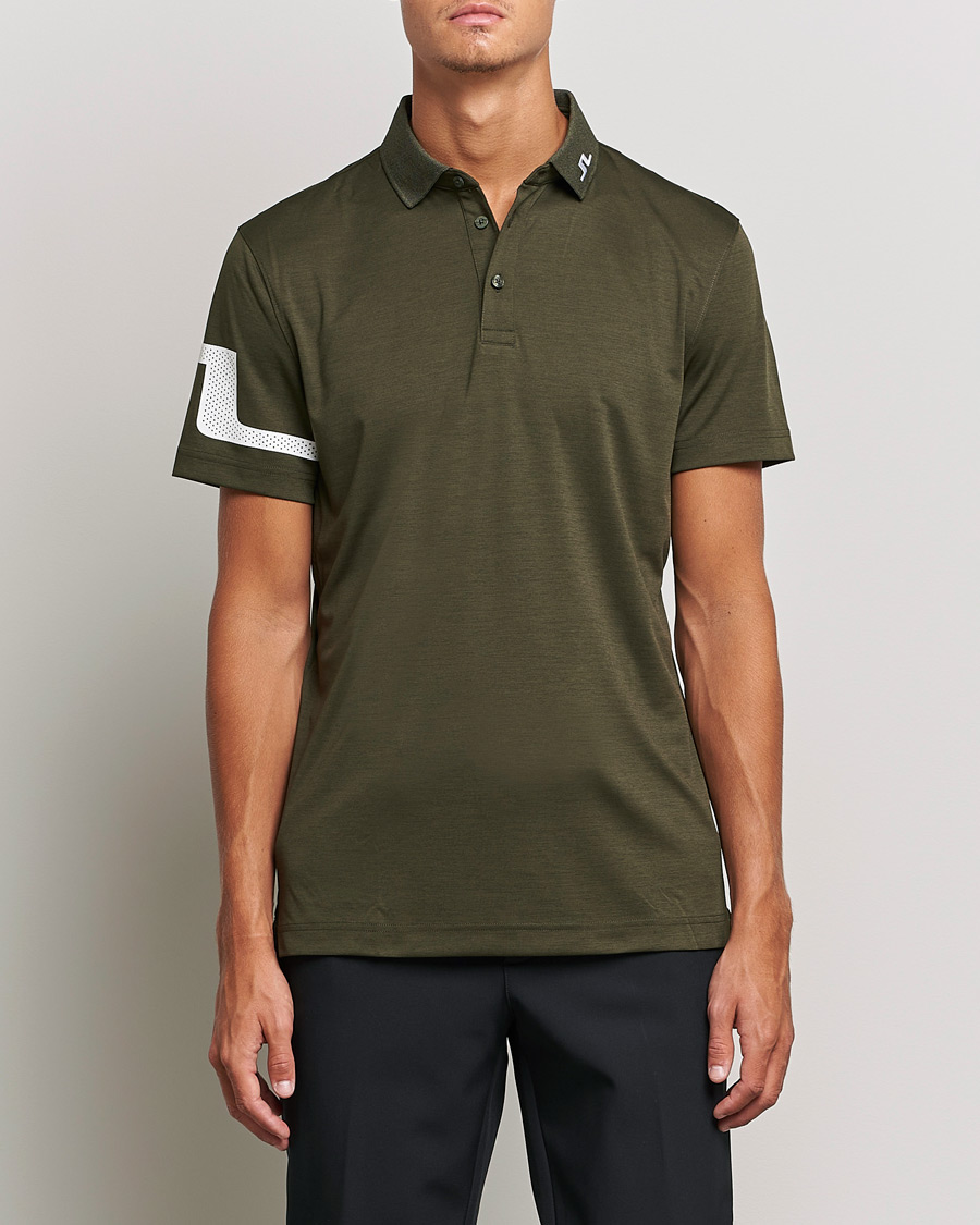 Herren | Poloshirts | J.Lindeberg | Heath Regular Fit Polo Forest Melange