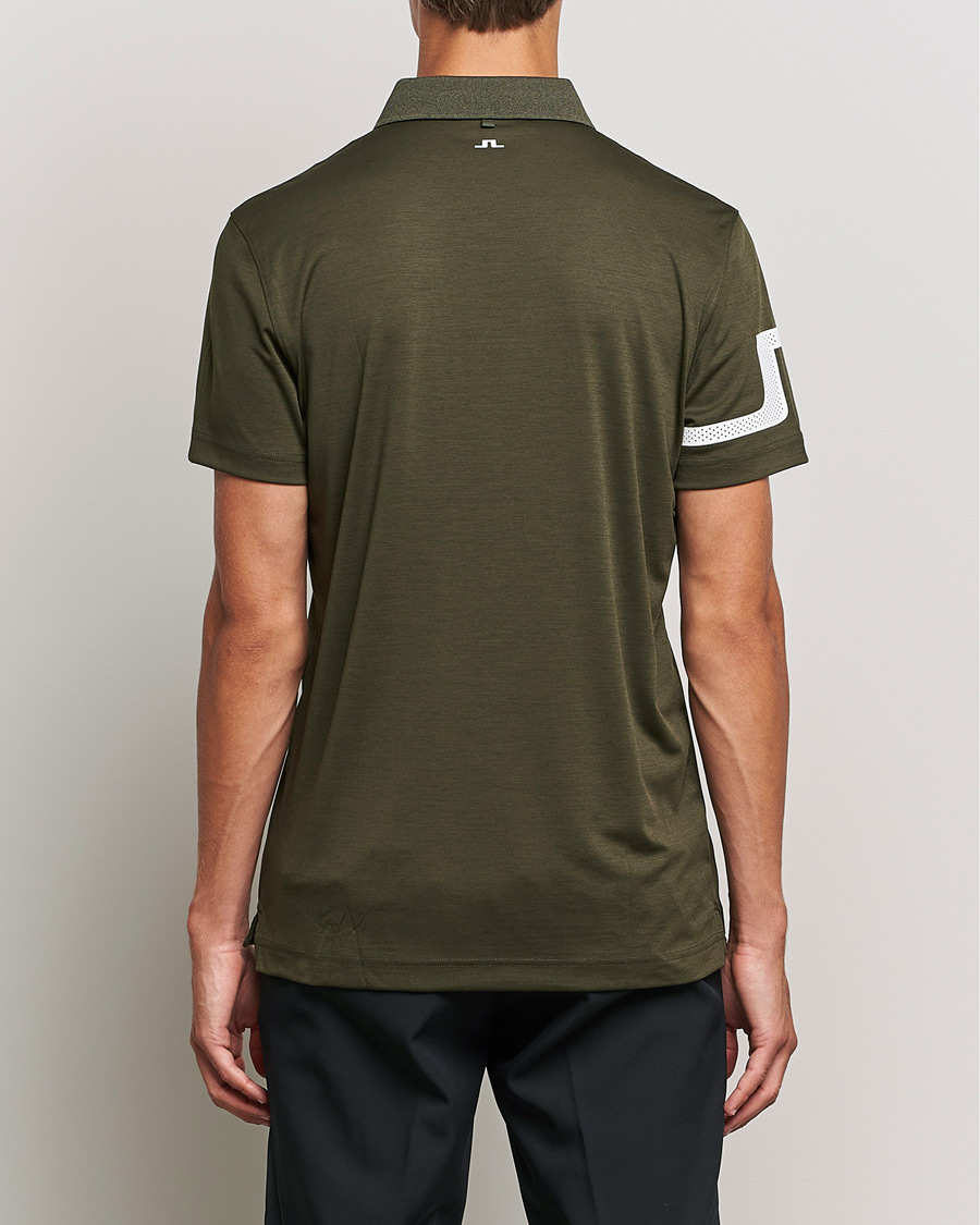 Herren | Poloshirts | J.Lindeberg | Heath Regular Fit Polo Forest Melange