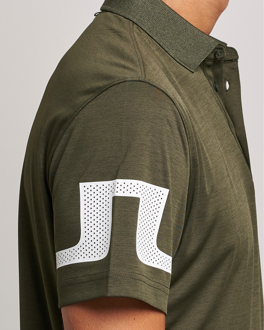 Herren | Poloshirts | J.Lindeberg | Heath Regular Fit Polo Forest Melange