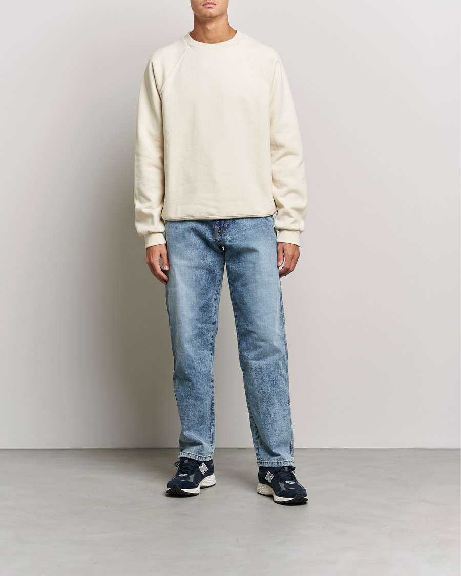 Herren | Pullover | Jeanerica | Arc Raglan Sweater Shortbread Beige