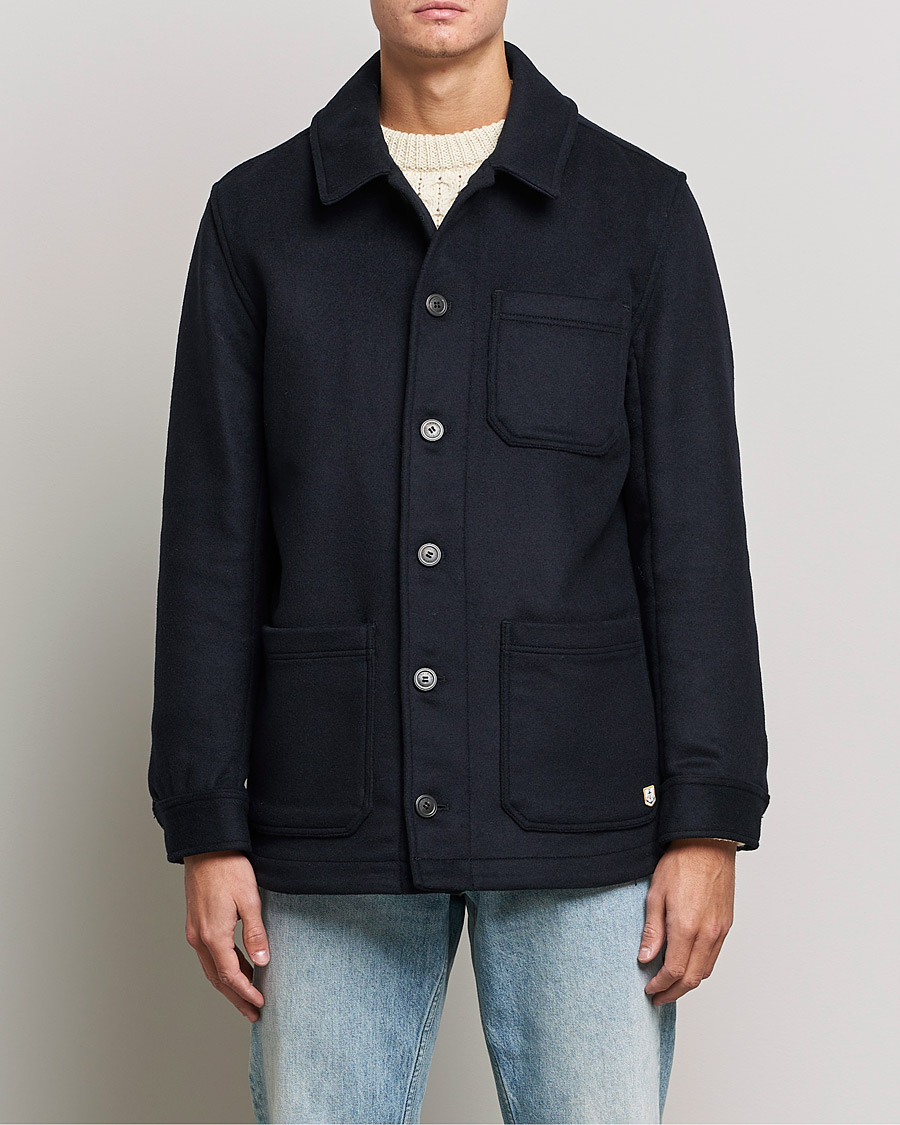 Herren | Jacken | Armor-lux | Veste Heriagte Wool Jacket Navy