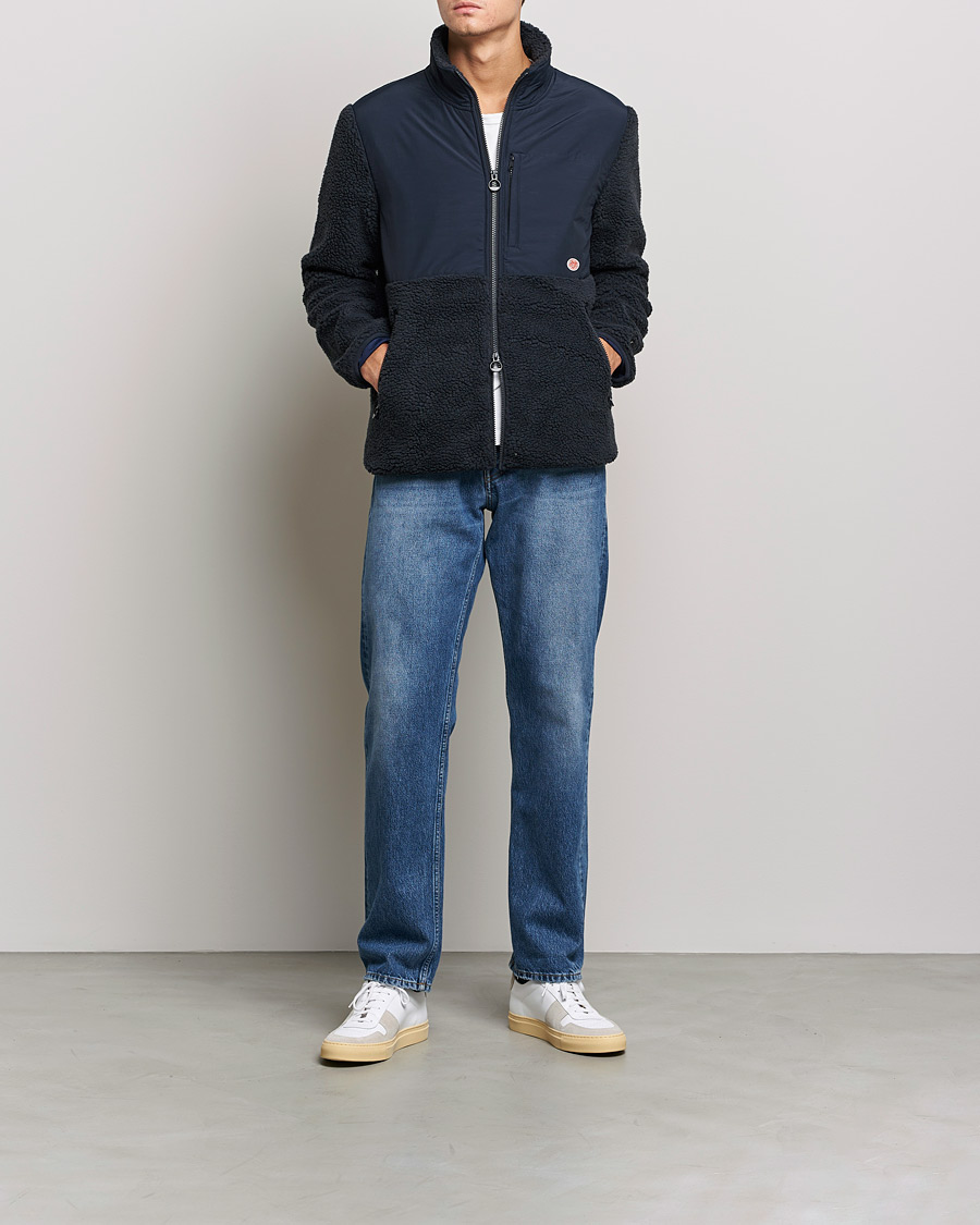 Herren | Pullover | Armor-lux | Sherpa Fleece Jacket Navy
