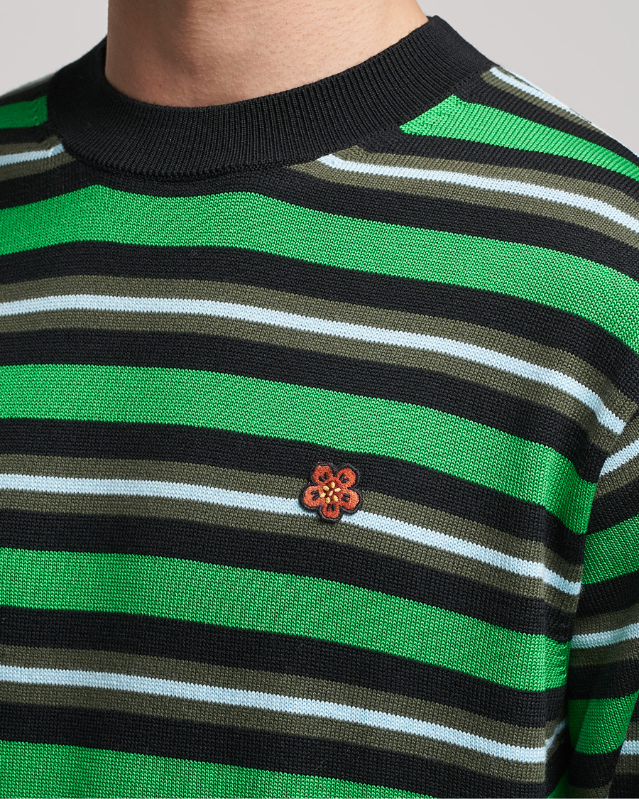 Herren | Pullover | KENZO | Stripes Wool Knitted Jumper Grass Green
