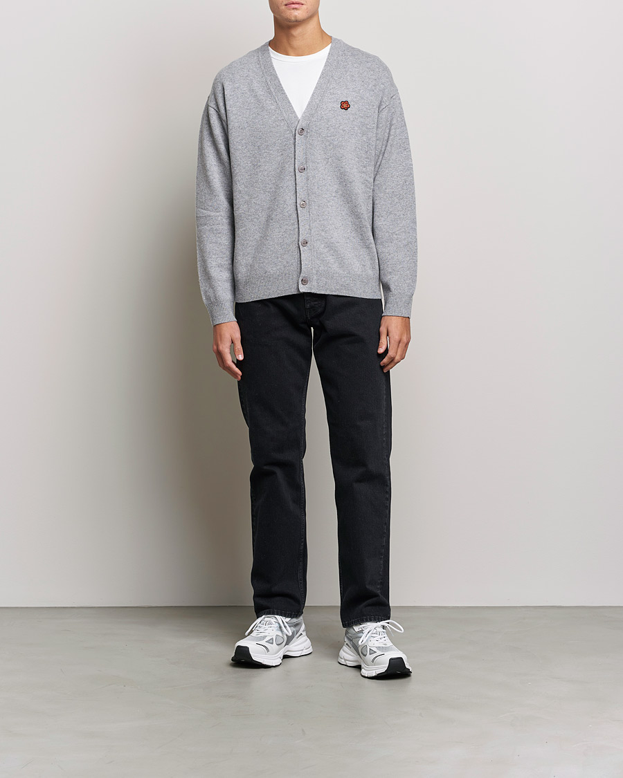 Herren | Pullover | KENZO | Wool Cardigan Misty Grey