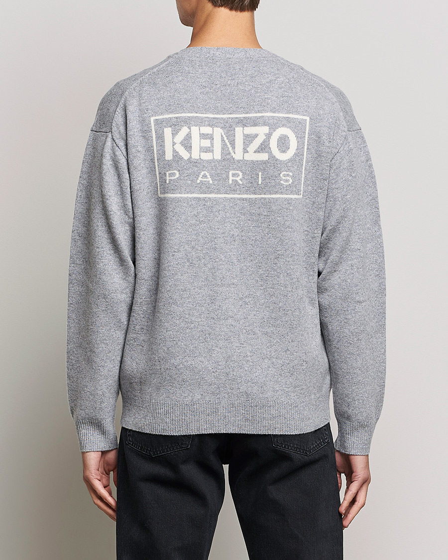 Herren | Pullover | KENZO | Wool Cardigan Misty Grey