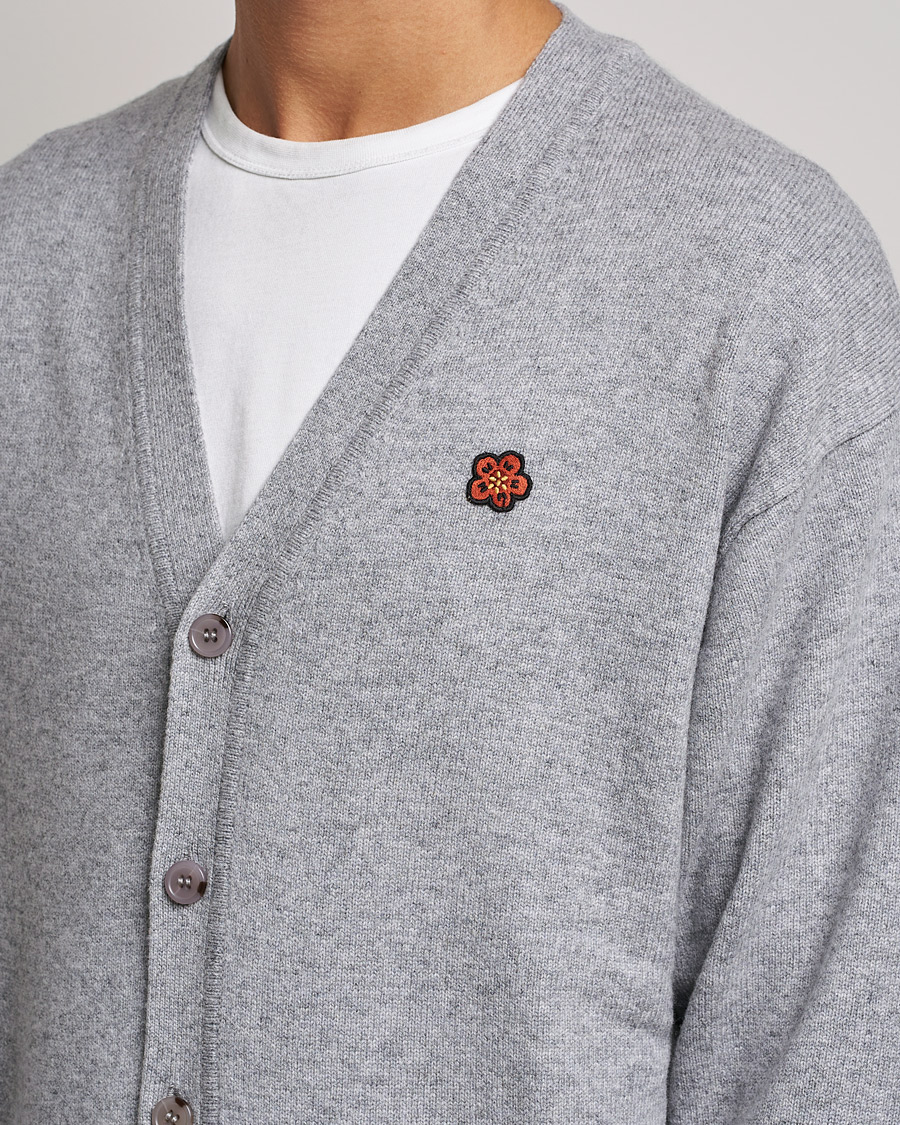 Herren | Pullover | KENZO | Wool Cardigan Misty Grey