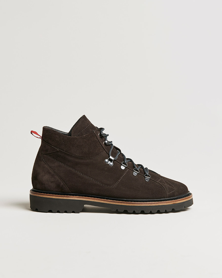 Herren | Kiton St Moritz Winter Boots Dark Brown Suede | Kiton | St Moritz Winter Boots Dark Brown Suede