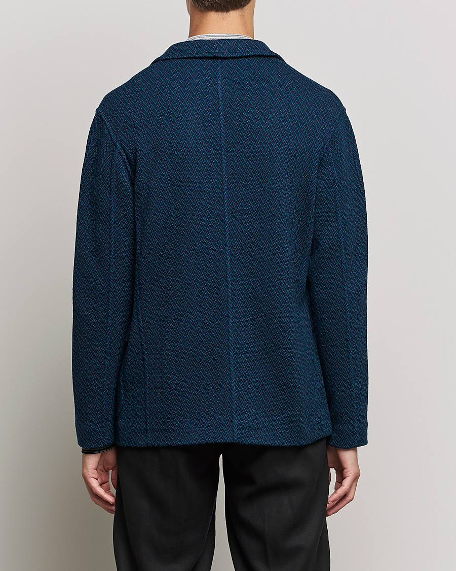 Herren | Sakkos | Missoni | Zig Zag Knitted Blazer Navy