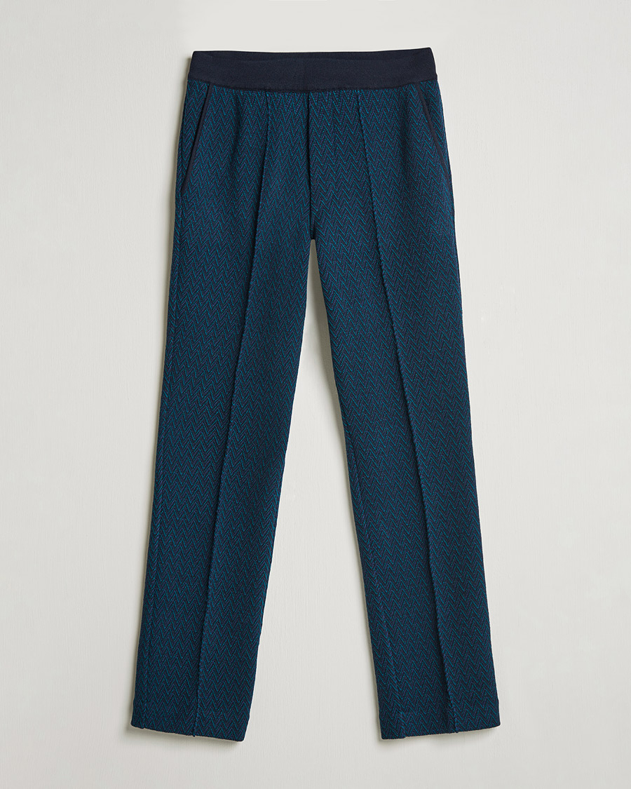 Herren | Hosen | Missoni | Zig Zag Knitted Trousers Navy