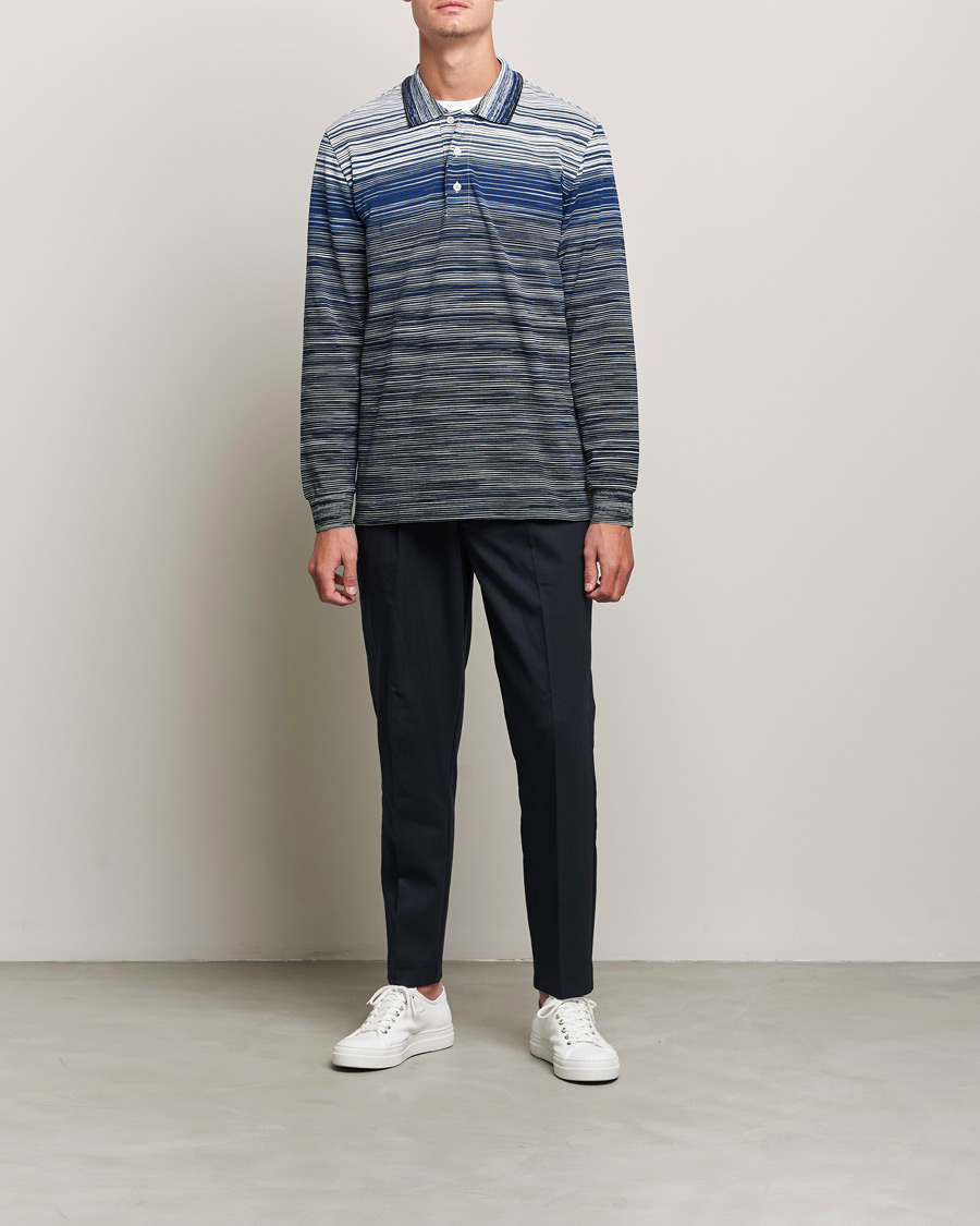 Herren | Pullover | Missoni | Fiammato Piquet Polo Navy/White