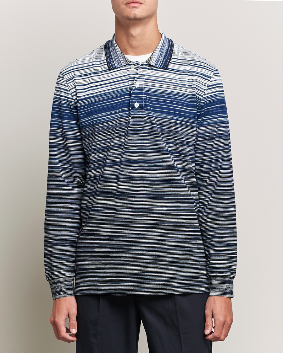 Herren | Pullover | Missoni | Fiammato Piquet Polo Navy/White