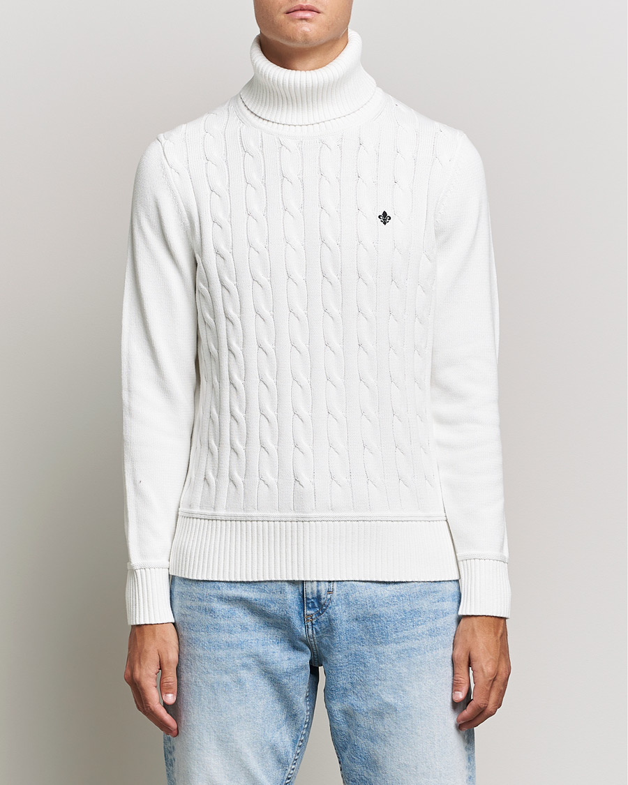 Herren | Pullover | Morris | Edmond Cable Rollneck Off White