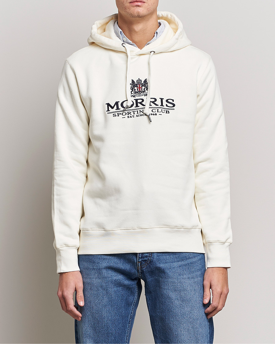 Herren | Pullover | Morris | Trevor Logo Hoodie Off White