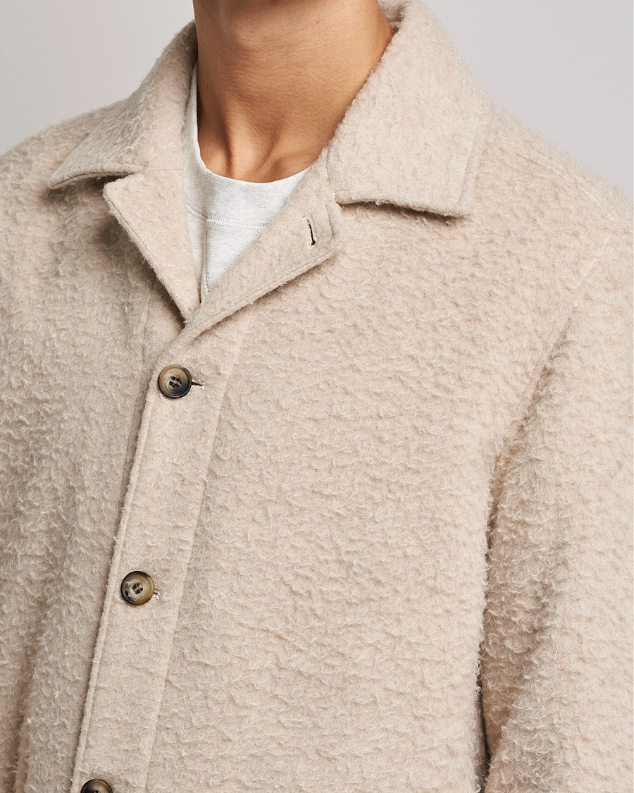 Herren | Jacken | Morris | Shaggy Shirt Jacket Beige