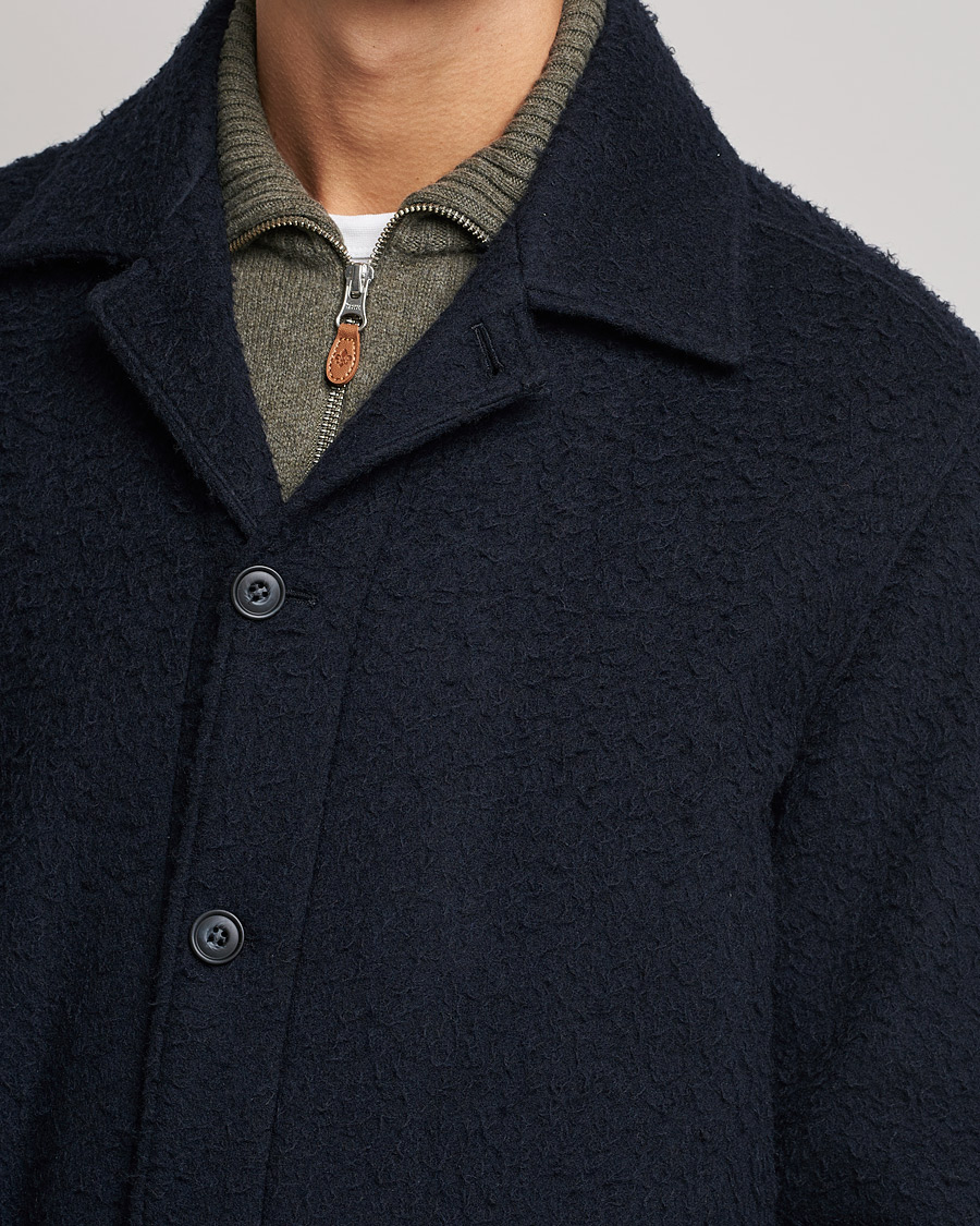 Herren | Jacken | Morris | Shaggy Shirt Jacket Navy
