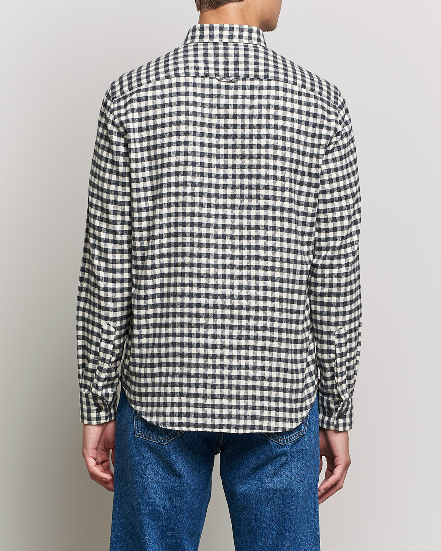 Herren | Hemden | Morris | Brushed Twill Checked Shirt Grey/White