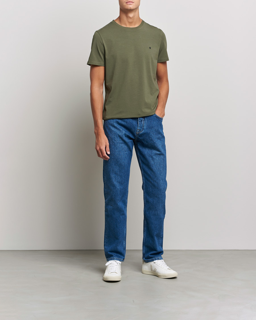 Herren | T-Shirts | Morris | James Crew Neck T-shirt Olive