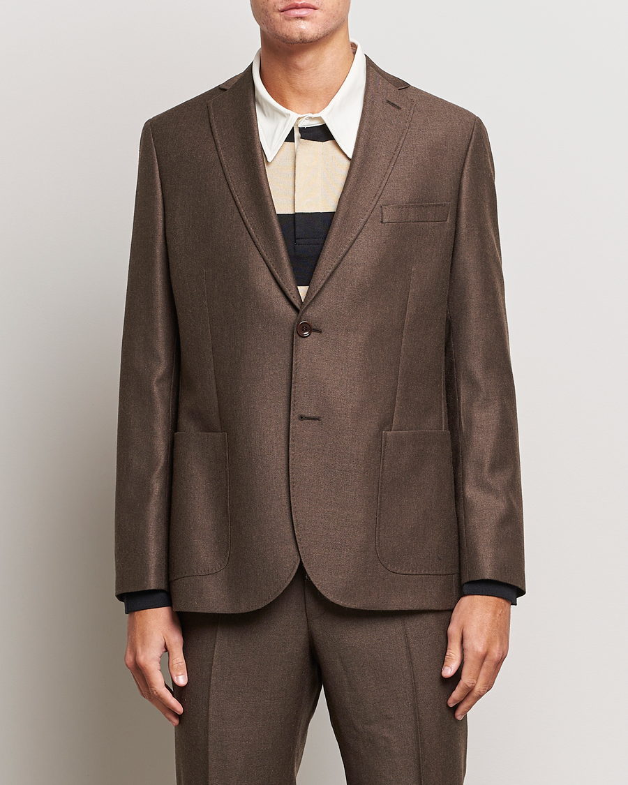 Herren | Sakkos | Morris | Archie Flannel Blazer Brown