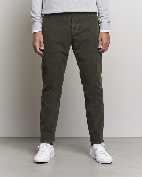 Herren | Hosen | Morris | James Corduroy 5-Pocket Pants Olive
