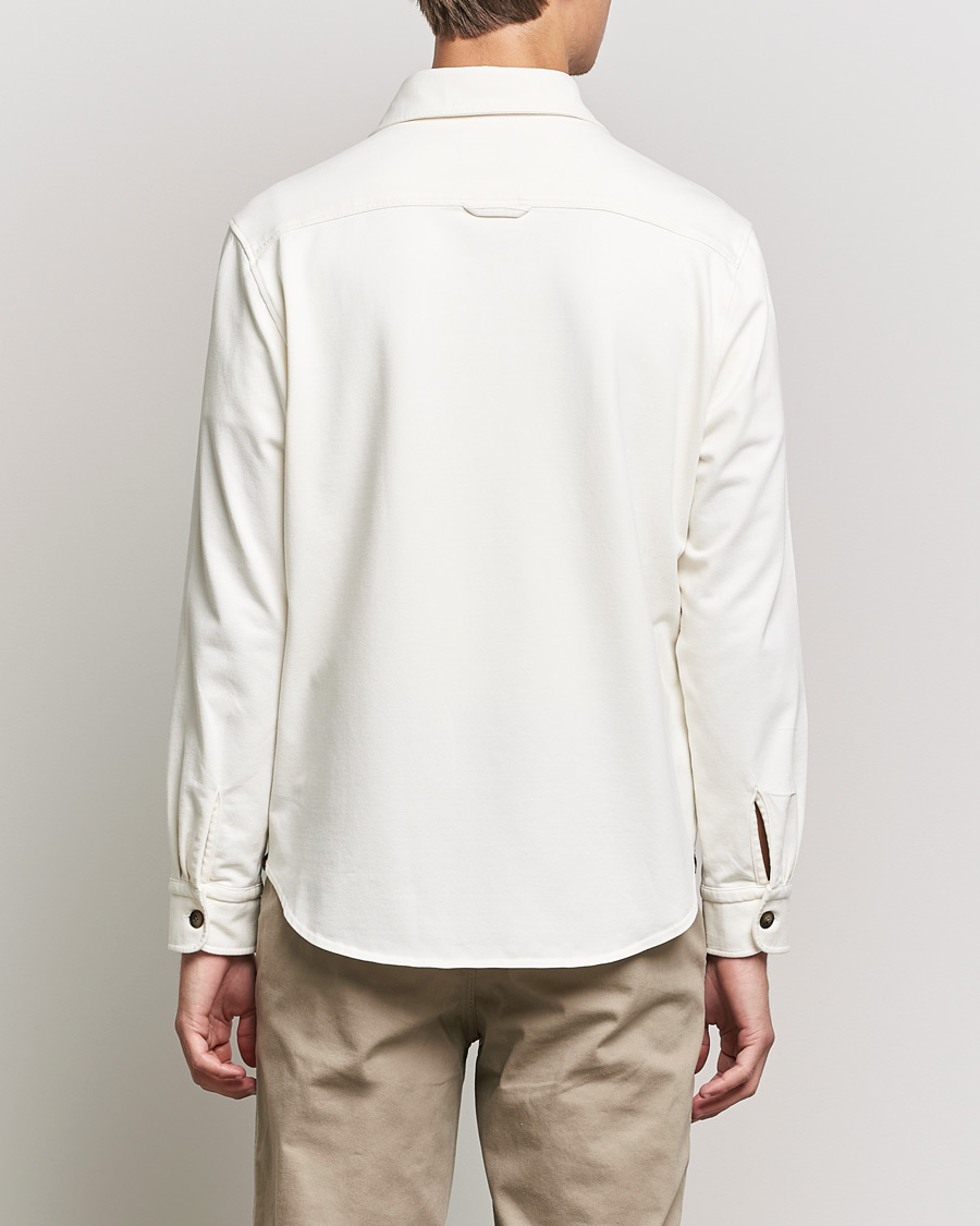 Herren | Hemden | Morris | Cotton Jersey Overshirt Off White