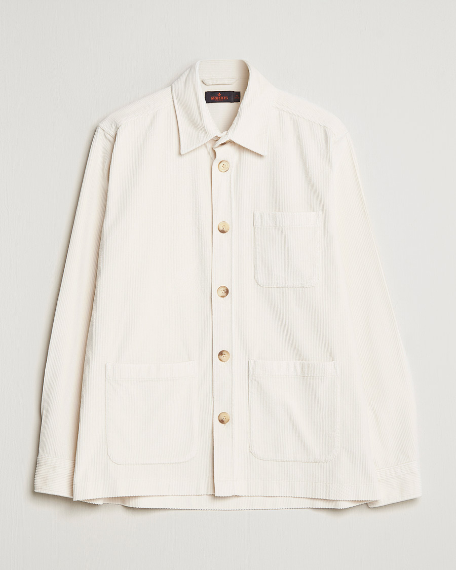 Herren | Hemden | Morris | Heaton Corduroy Shirt Jacket Off White