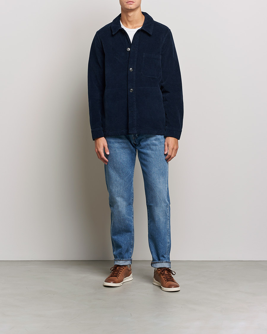 Herren | Hemden | Morris | Criss Cuts Corduroy Shirt Jacket Blue