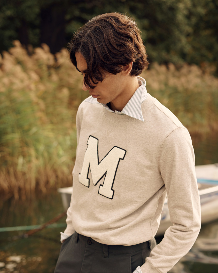Herren | Pullover | Morris | Leoni Logo Sweatshirt Khaki
