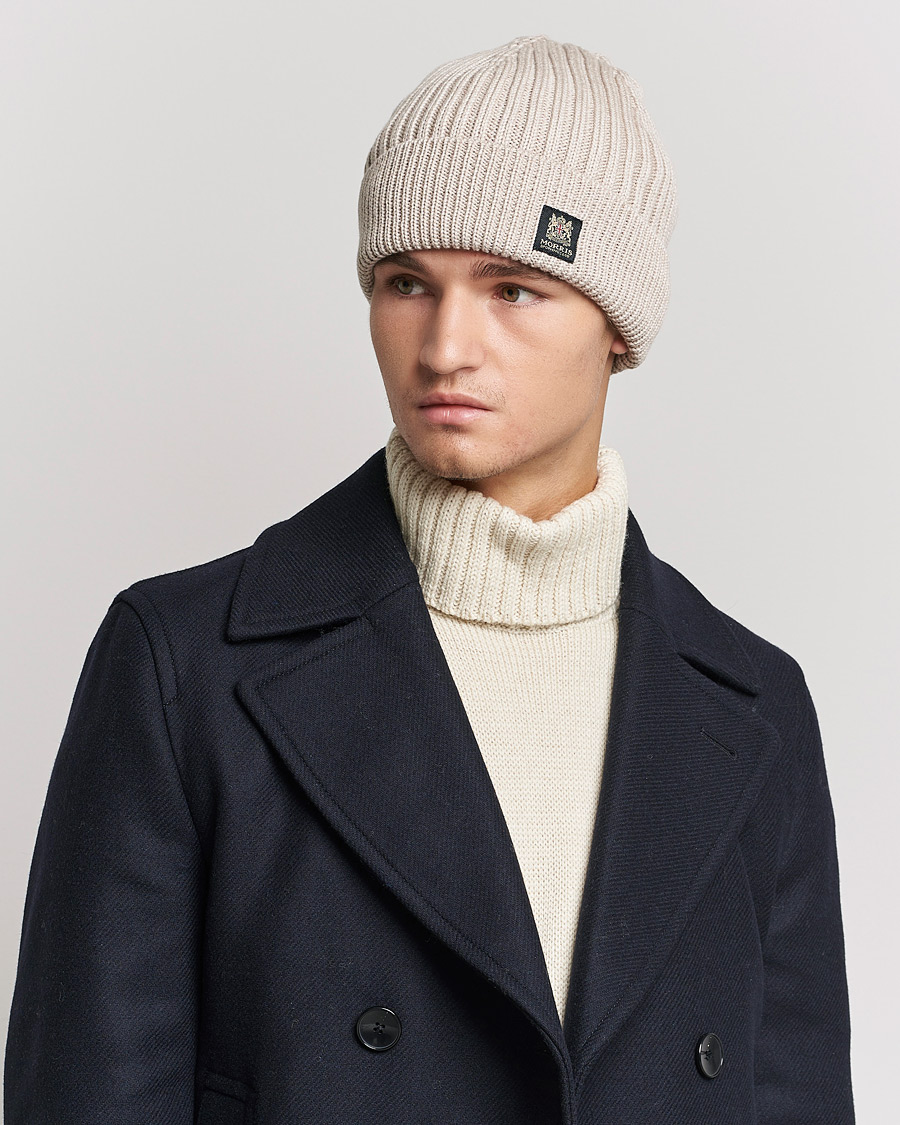 Herren | Morris Travor Merino Beanie Khaki | Morris | Travor Merino Beanie Khaki