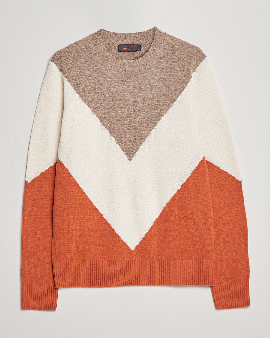 Herren | Pullover | Morris | Novello Crew Neck Orange