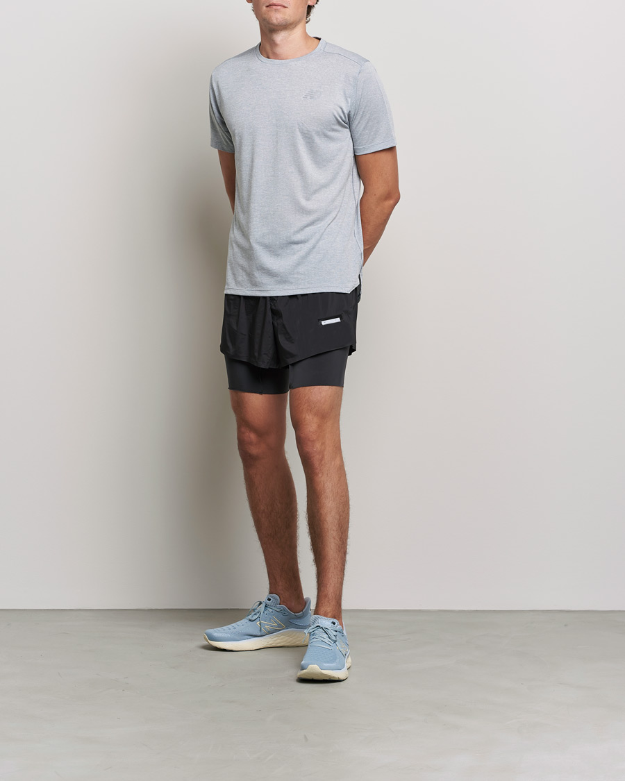 Herren | T-Shirts | New Balance Running | Impact Run Short Sleeve T-Shirt Athletic Grey
